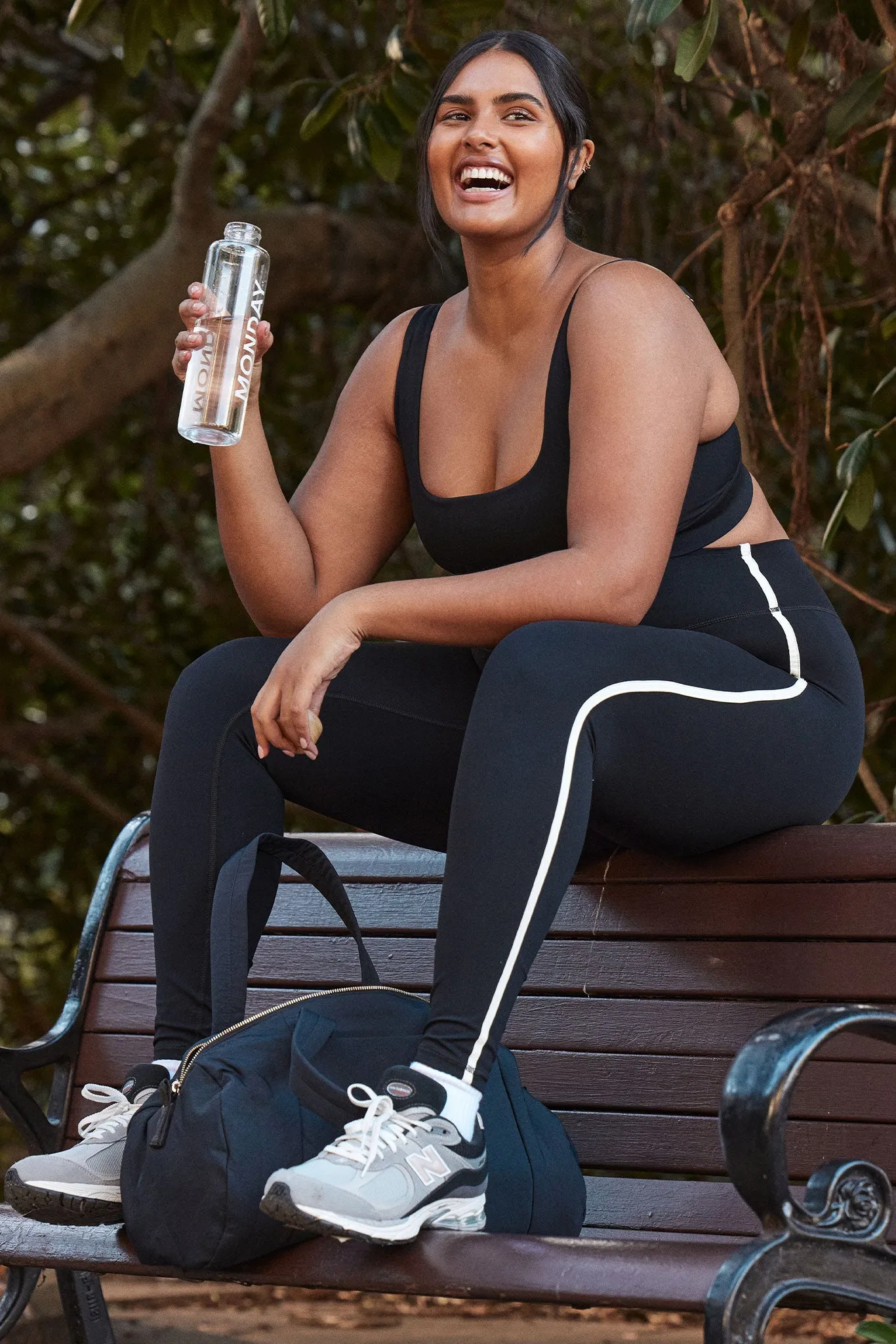 Acadia Legging 27" - Black/Ivory sold by Monday Swimwear product image thumbnail 2