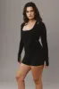 Yosemite Top - Black Thick Rib sold by Monday Swimwear