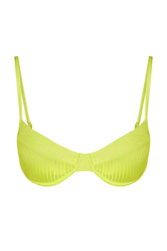 Maui Top - Zest Wide Rib sold by Monday Swimwear
