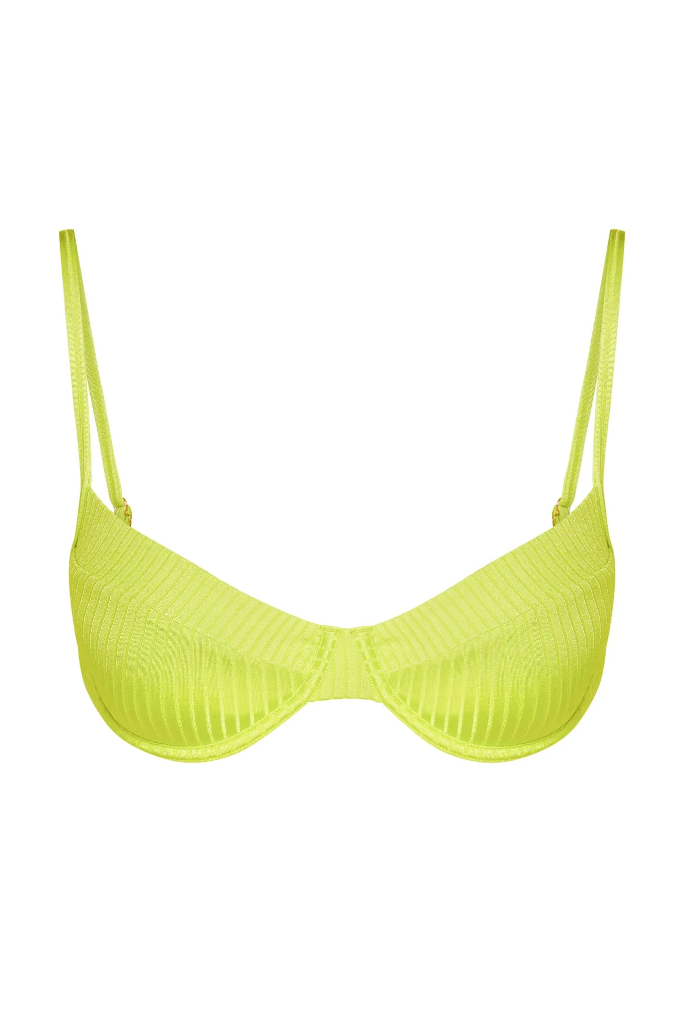 Maui Top - Zest Wide Rib sold by Monday Swimwear