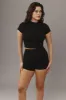 Joshua Tree Top - Black Thick Rib sold by Monday Swimwear