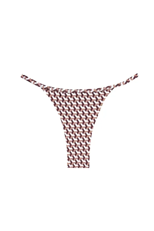 Kauai Bottom - Husk Geo sold by Monday Swimwear