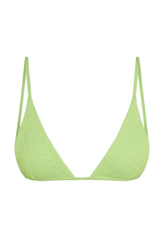 Barbados Top - Honeydew Summer Plaid sold by Monday Swimwear