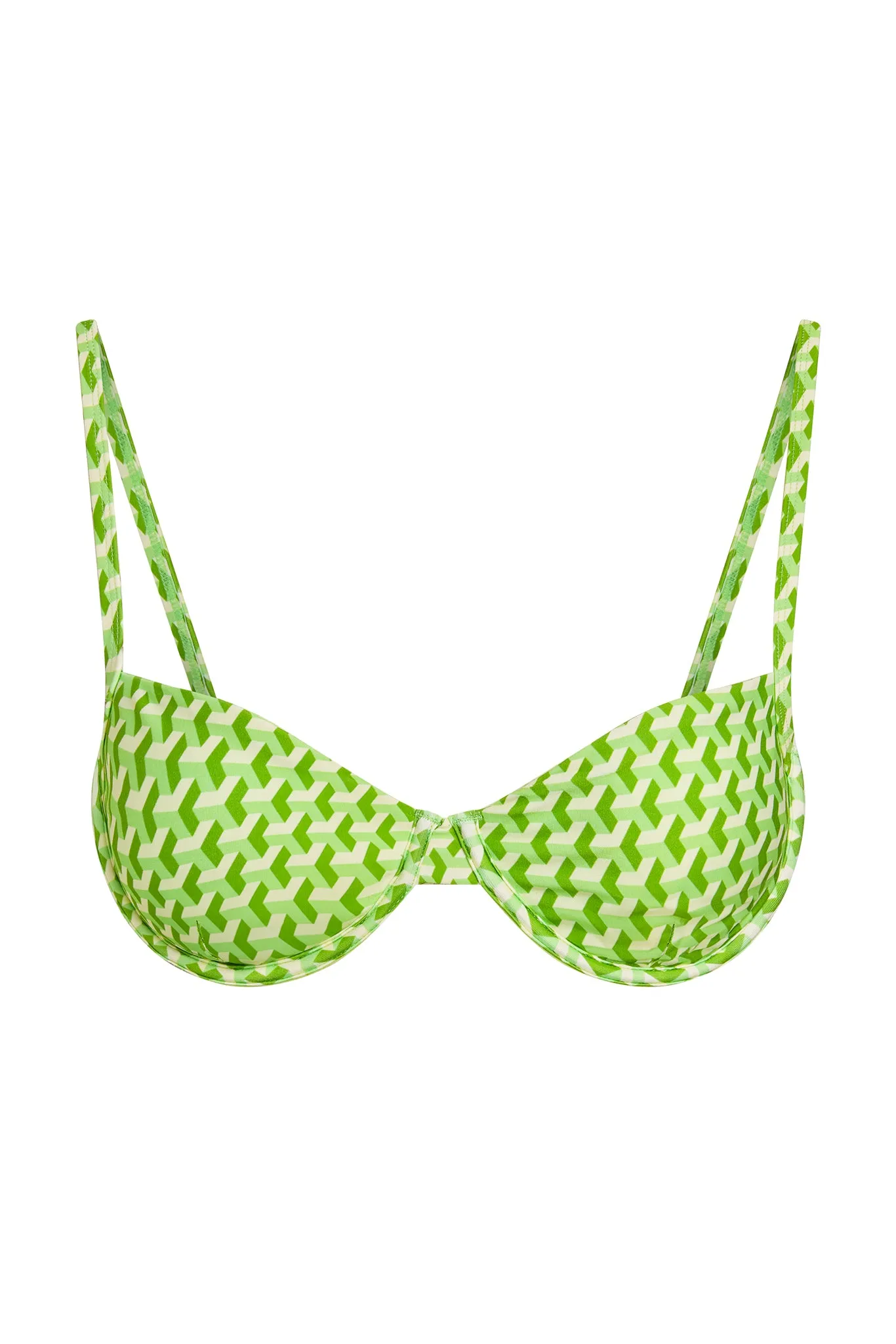 Capri Top - Cypress Geo sold by Monday Swimwear