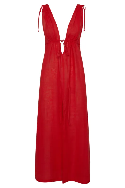 Mallorca Dress - Chili Pepper sold by Monday Swimwear