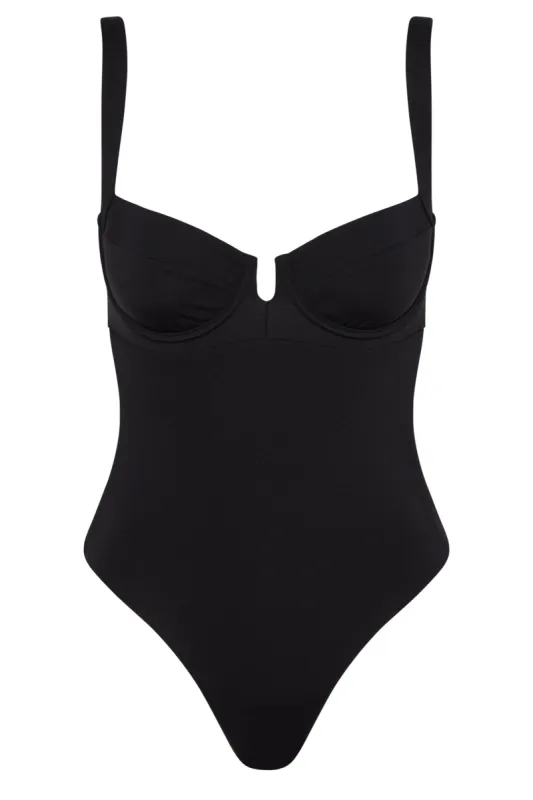 Clovelly One Piece - Black sold by Monday Swimwear