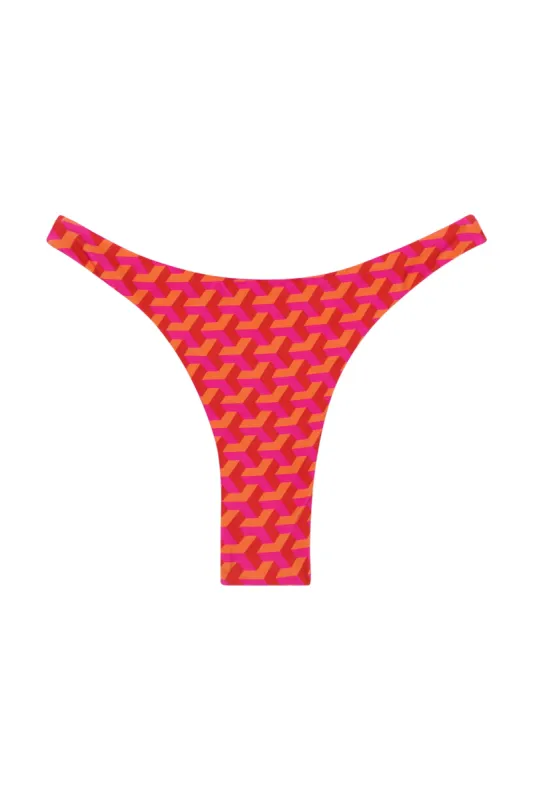 Tamarama Bottom - Fuchsia Geo sold by Monday Swimwear