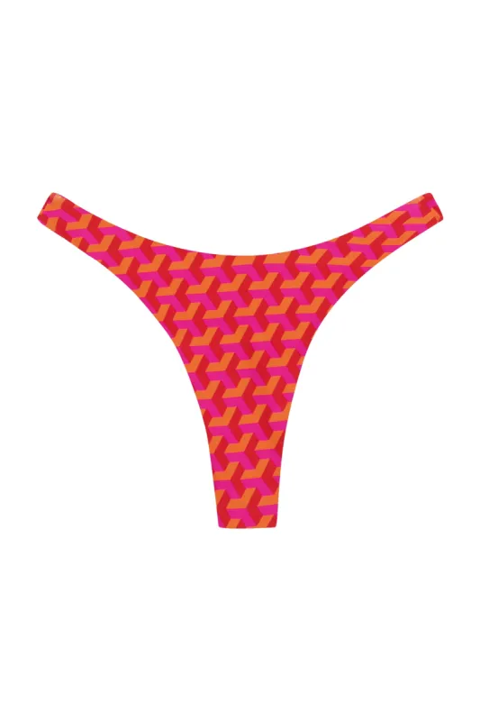 Byron Bottom - Fuchsia Geo sold by Monday Swimwear