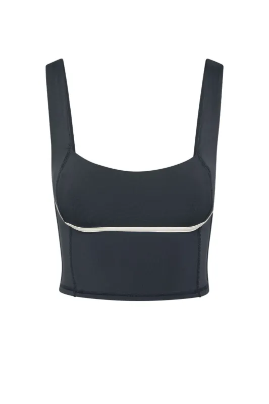 Zion Tank - Slate/Ivory sold by Monday Swimwear