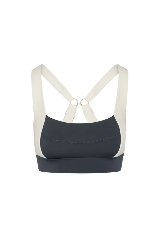 Arches “The Tash Bra” - Slate/Ivory sold by Monday Swimwear