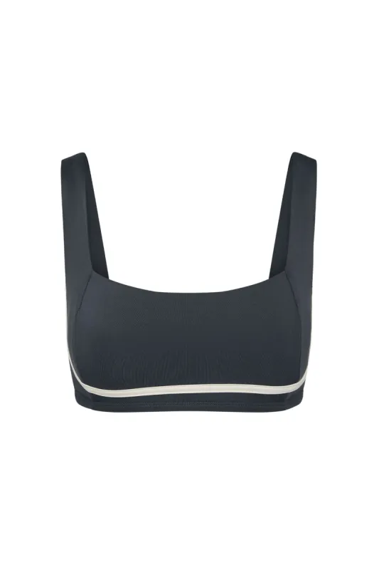 Zion Bra - Slate/Ivory sold by Monday Swimwear