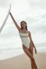 Sausalito One Piece - Ivory/Black sold by Monday Swimwear