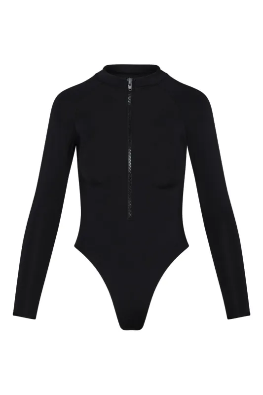 Hilo One Piece - Black sold by Monday Swimwear