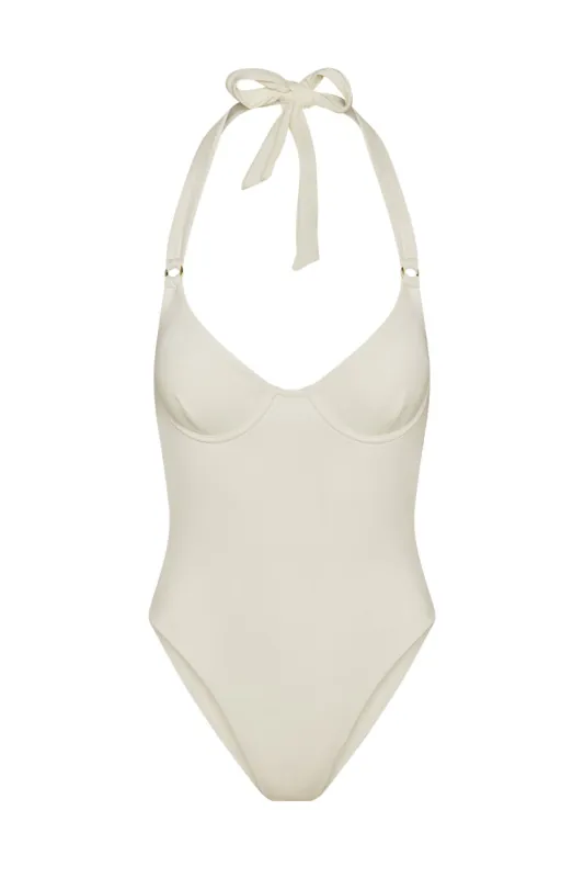 Honolulu One Piece - Ivory sold by Monday Swimwear