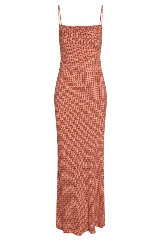 Cote D'azur Dress - Lattice Geo sold by Monday Swimwear