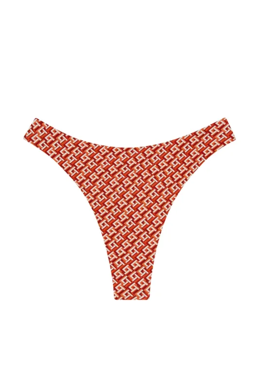Capri Thong - Lattice Geo sold by Monday Swimwear