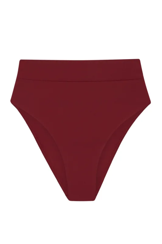 Sorrento Bottom - Burgundy sold by Monday Swimwear