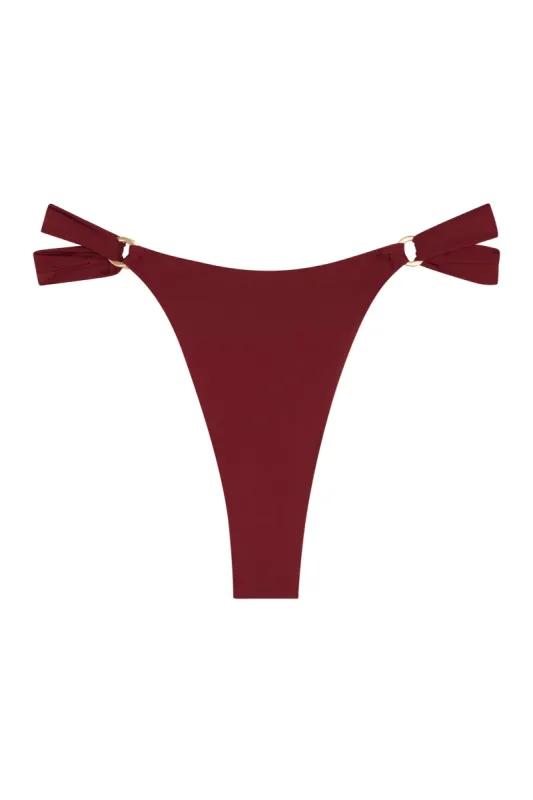 Morocco Bottom - Burgundy sold by Monday Swimwear