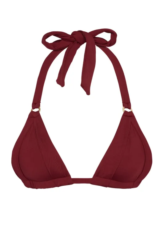 Morocco Top - Burgundy sold by Monday Swimwear