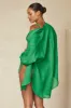 Barcelona Tunic - Palm Green Crinkle Linen sold by Monday Swimwear