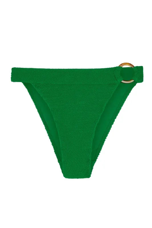 Antigua Bottom - Palm Green Crinkle sold by Monday Swimwear