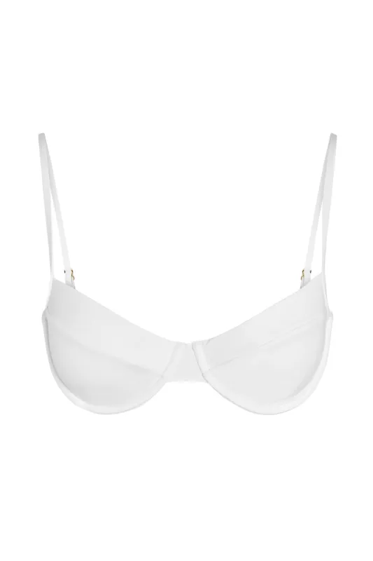Maui Top - True White sold by Monday Swimwear
