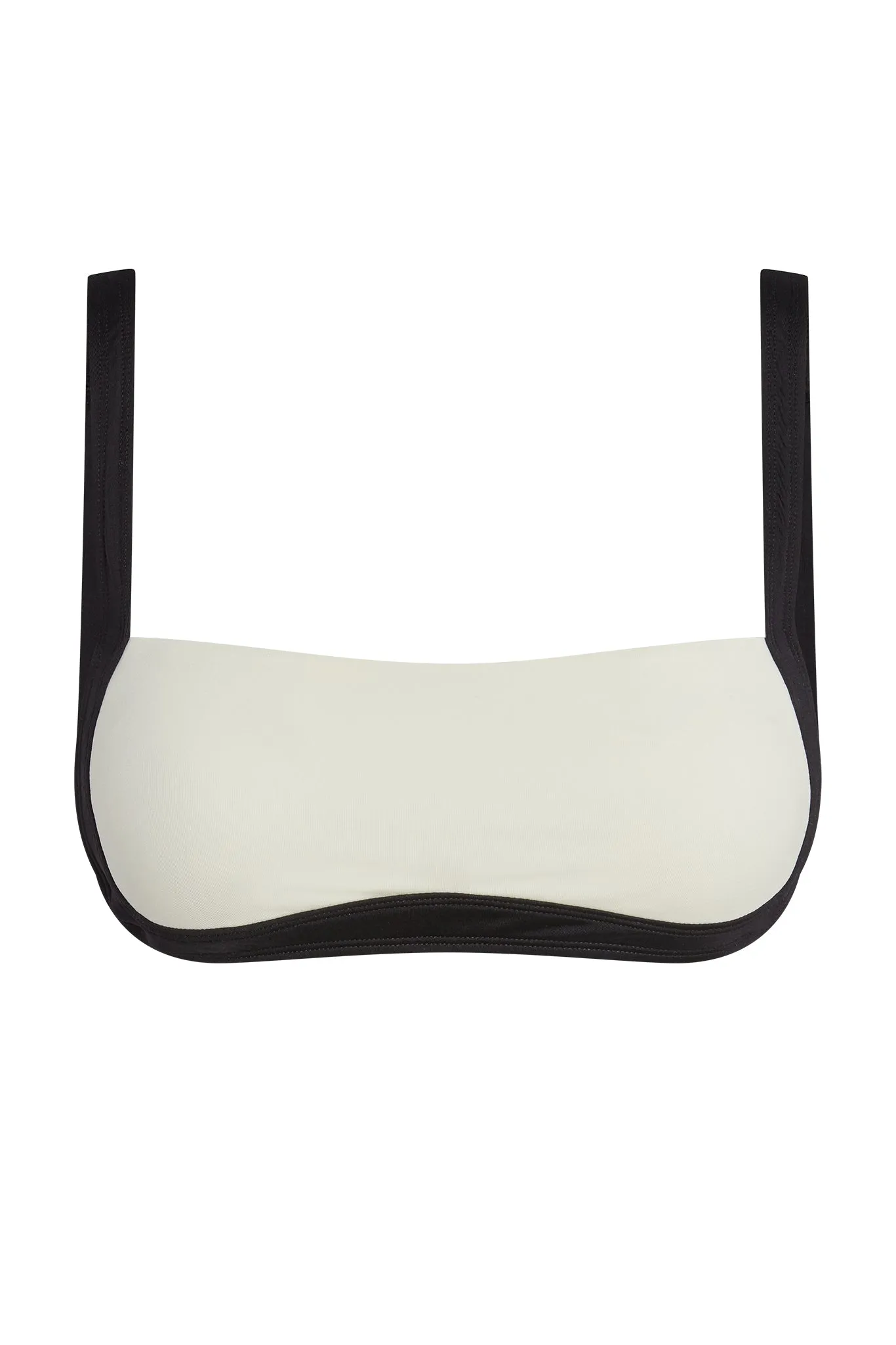Santorini Top - Ivory/Black sold by Monday Swimwear