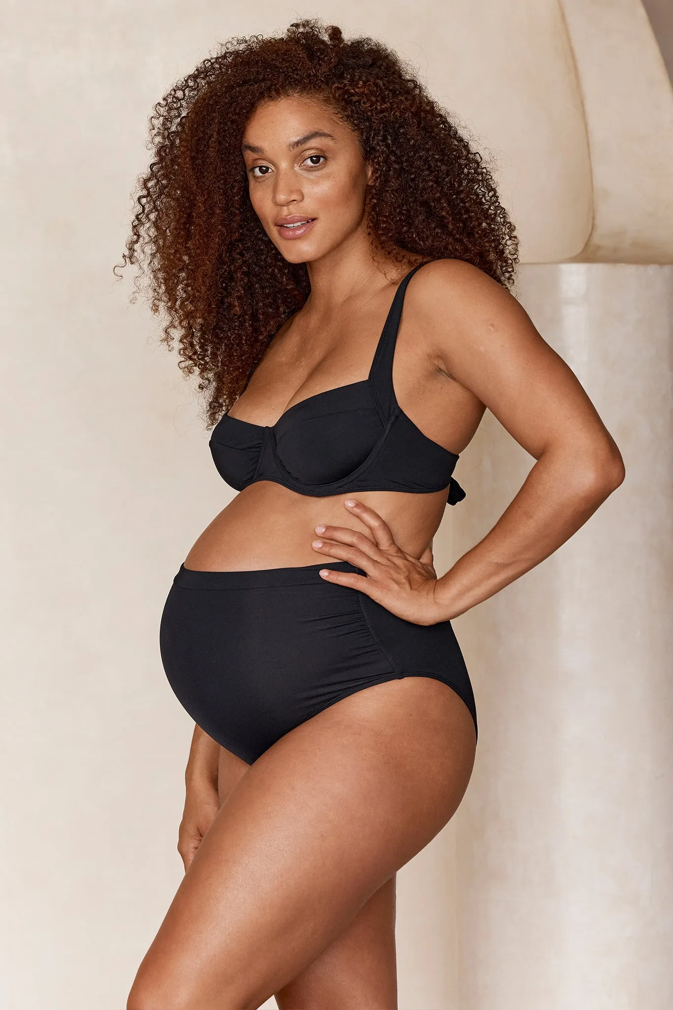 Maternity Riviera Bottom - Black sold by Monday Swimwear