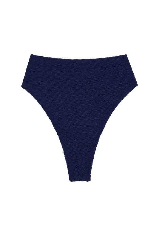Riviera Bottom - Midnight Crinkle sold by Monday Swimwear