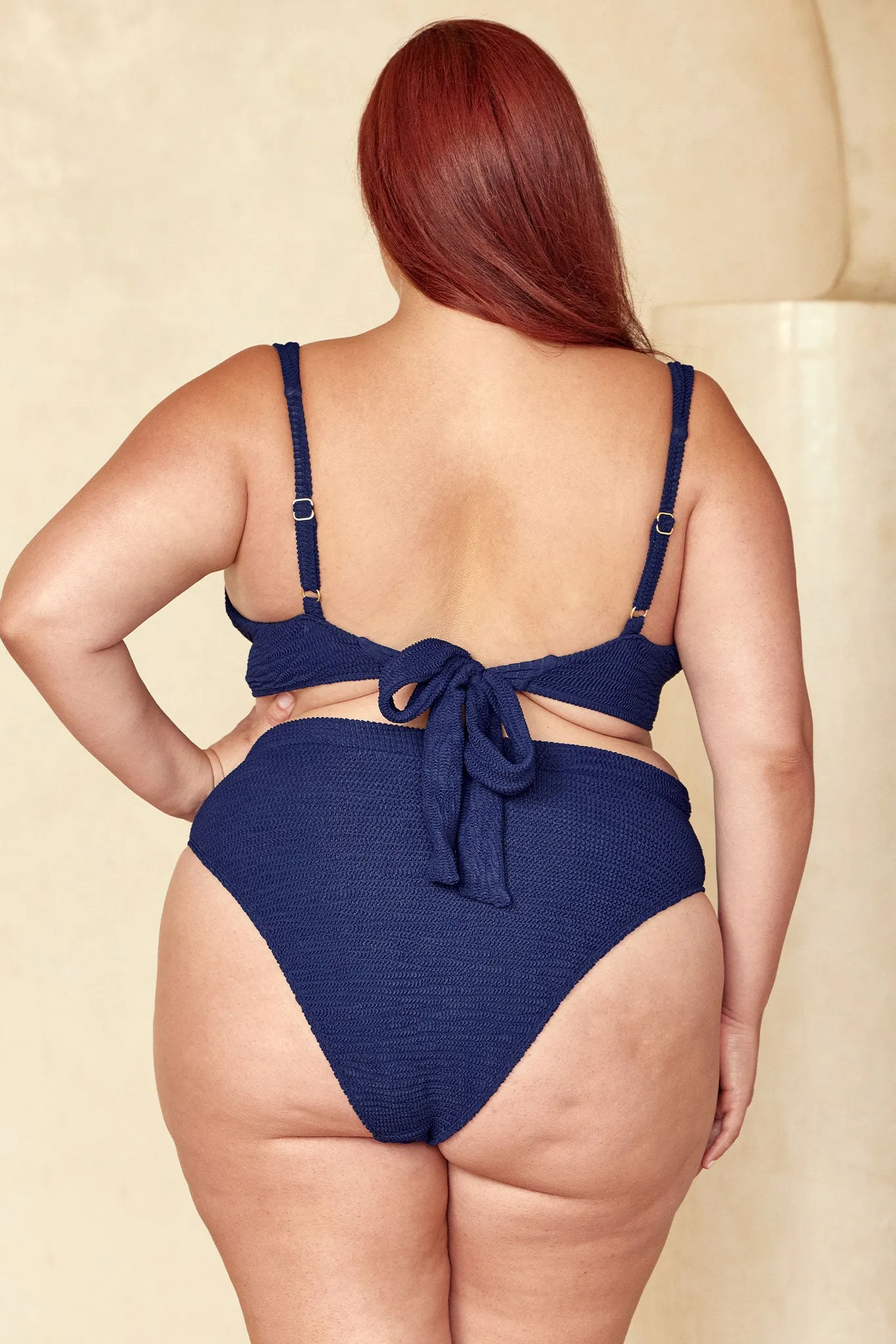 Riviera Bottom - Midnight Crinkle sold by Monday Swimwear product image thumbnail 5