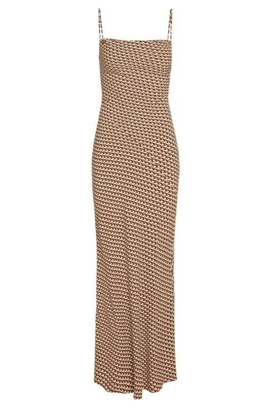 Cote D'azur Dress - Husk Geo sold by Monday Swimwear