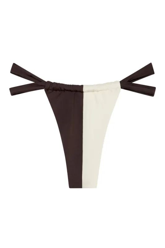 Malta Bottom - Espresso/Ivory sold by Monday Swimwear