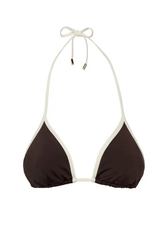 Palma Top - Espresso/Ivory sold by Monday Swimwear
