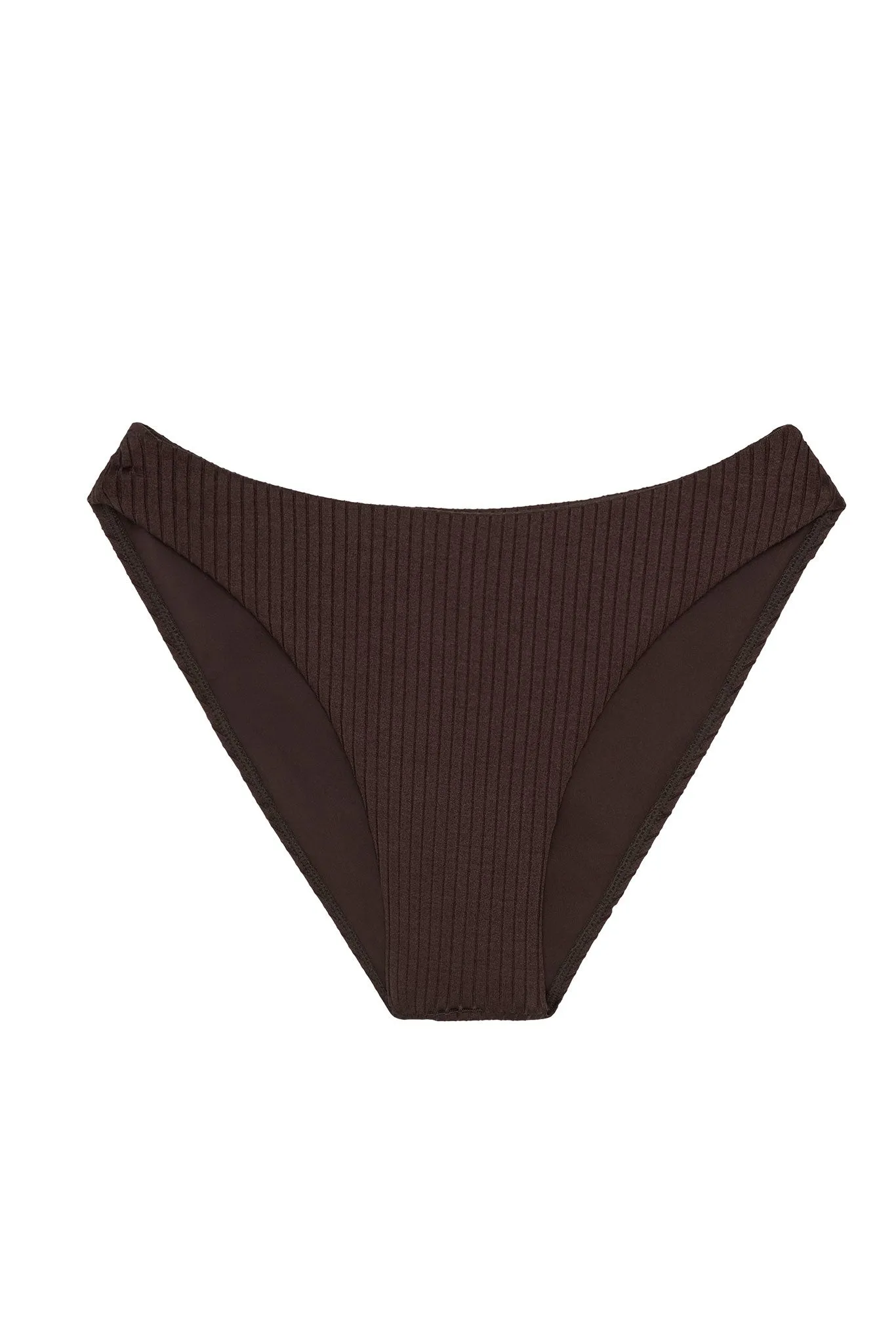 Seychelles Bottom - Espresso Wide Rib (Modest Coverage) sold by Monday Swimwear