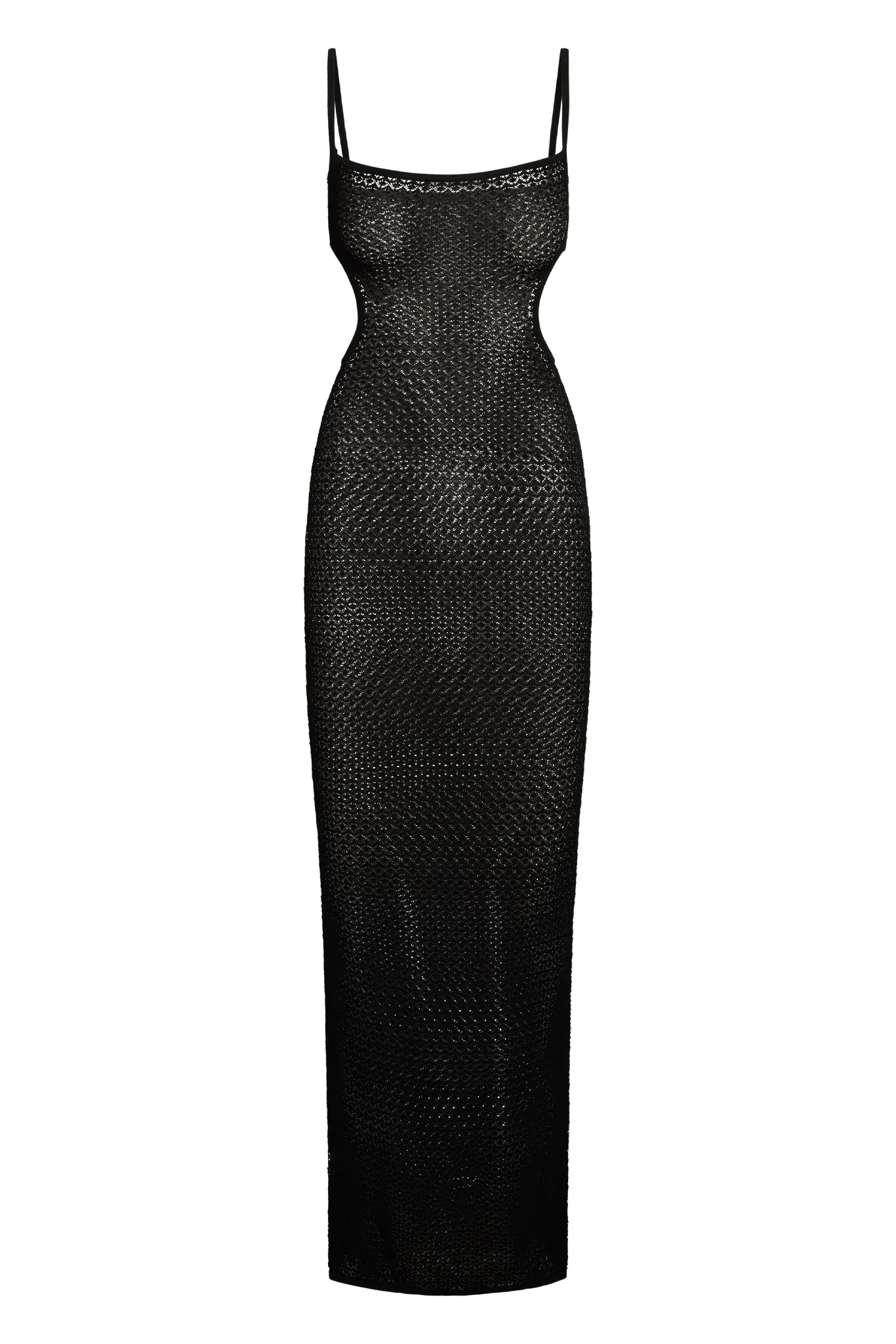 Marrakesh Dress - Black Lace Crochet sold by Monday Swimwear