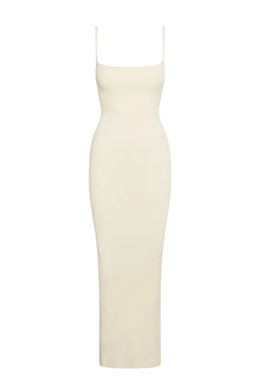 Provence Dress - Ivory Knit Rib sold by Monday Swimwear
