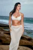 Honolulu Top - Soft Silver Shimmer sold by Monday Swimwear