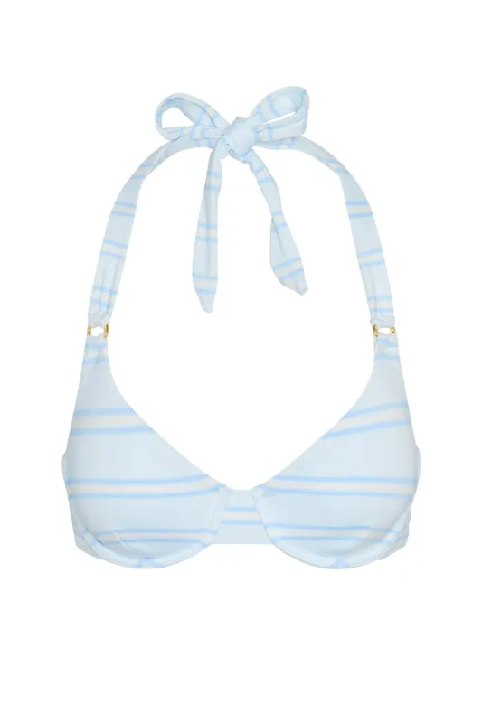 Honolulu Top - Ice Stripe sold by Monday Swimwear