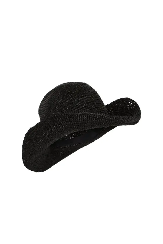 Exuma Hat - Black sold by Monday Swimwear