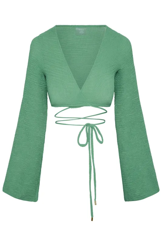 Azores Top - Pond Crinkle sold by Monday Swimwear