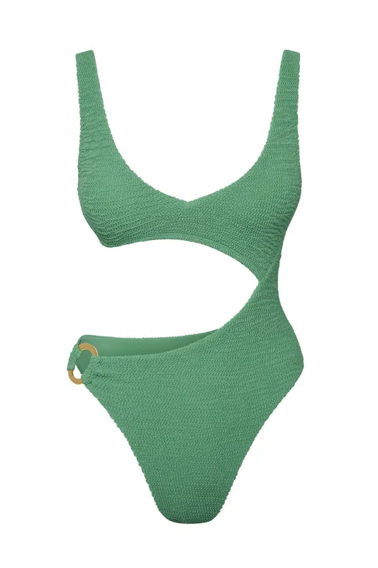 St. Barth's One Piece - Pond Crinkle sold by Monday Swimwear