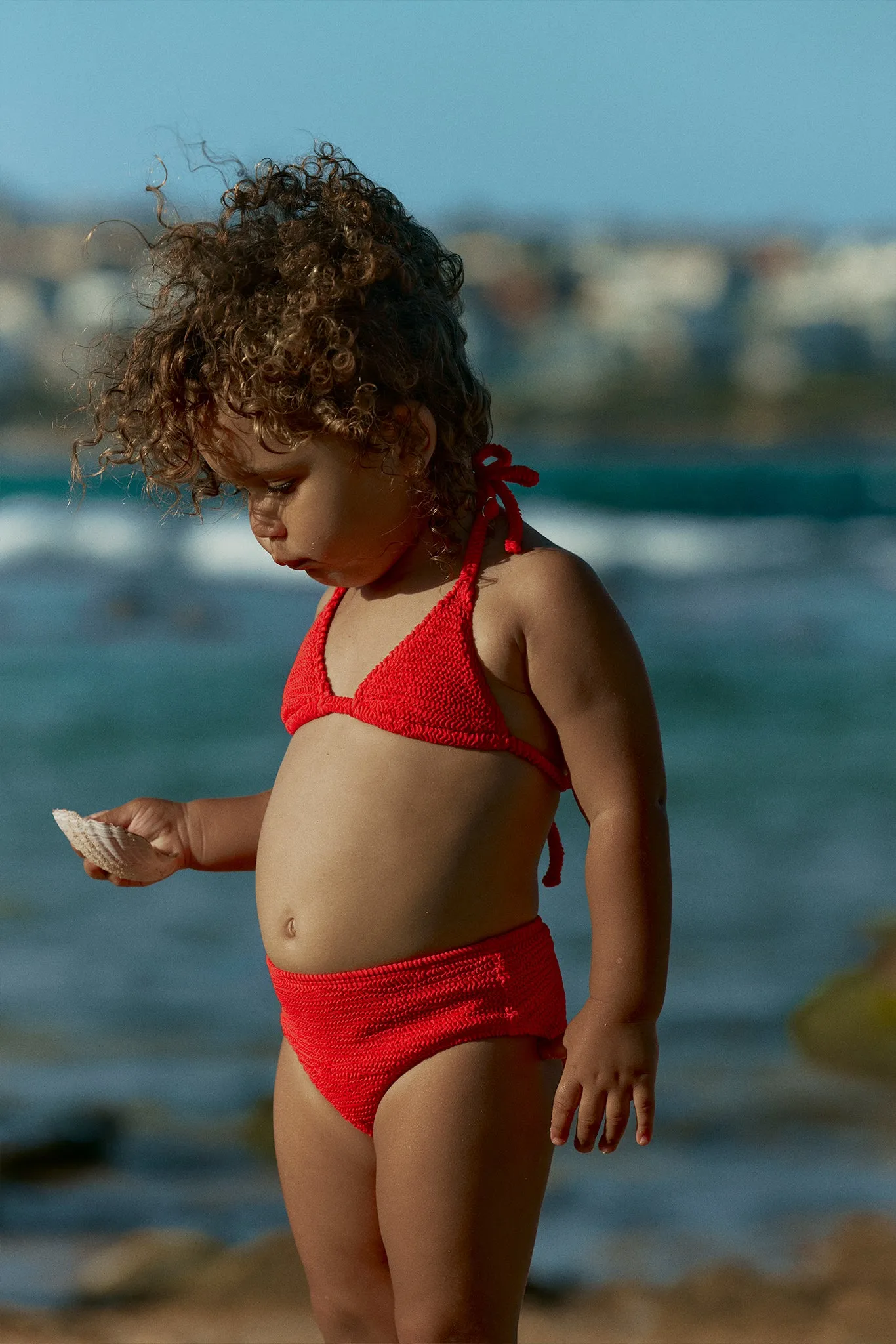 Palma Top & Seychelles Bottom Set - Chili Pepper Crinkle sold by Monday Swimwear product image thumbnail 2