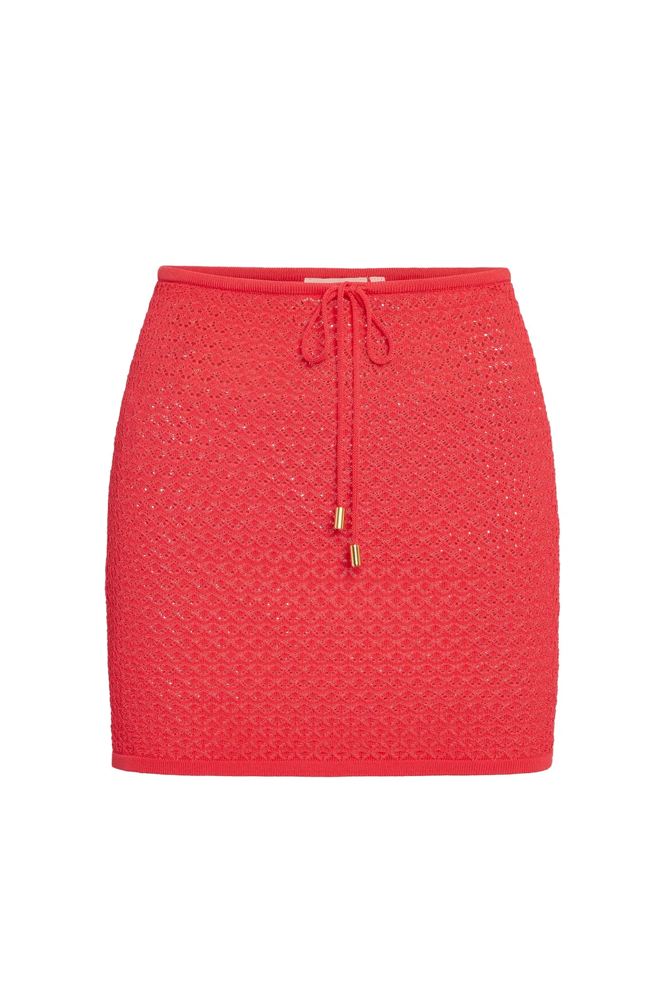 Cartagena Skirt - Strawberry Lace Crochet sold by Monday Swimwear