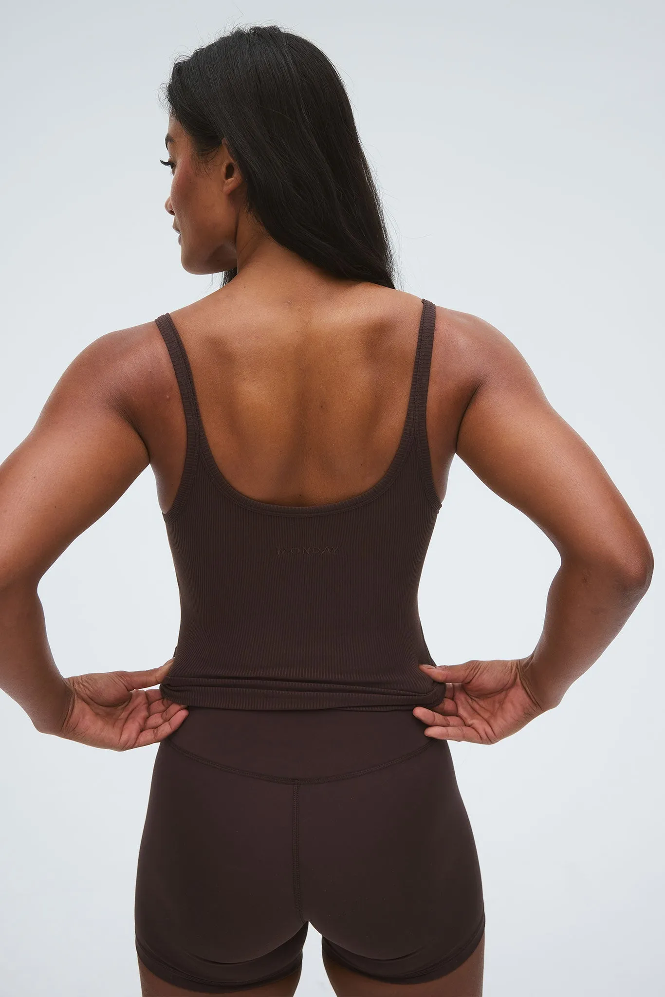 Devin Tank - Espresso Rib sold by Monday Swimwear product image thumbnail 4