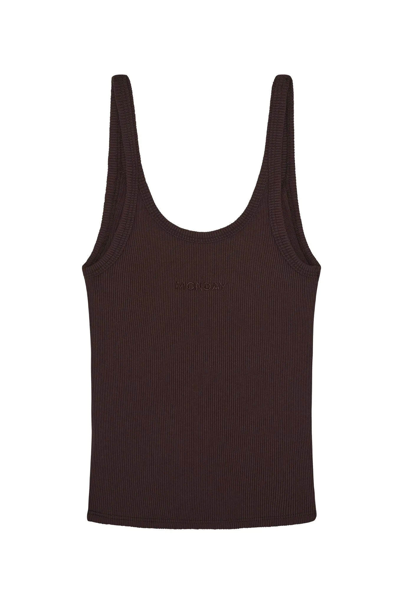 Devin Tank - Espresso Rib sold by Monday Swimwear product image thumbnail 5