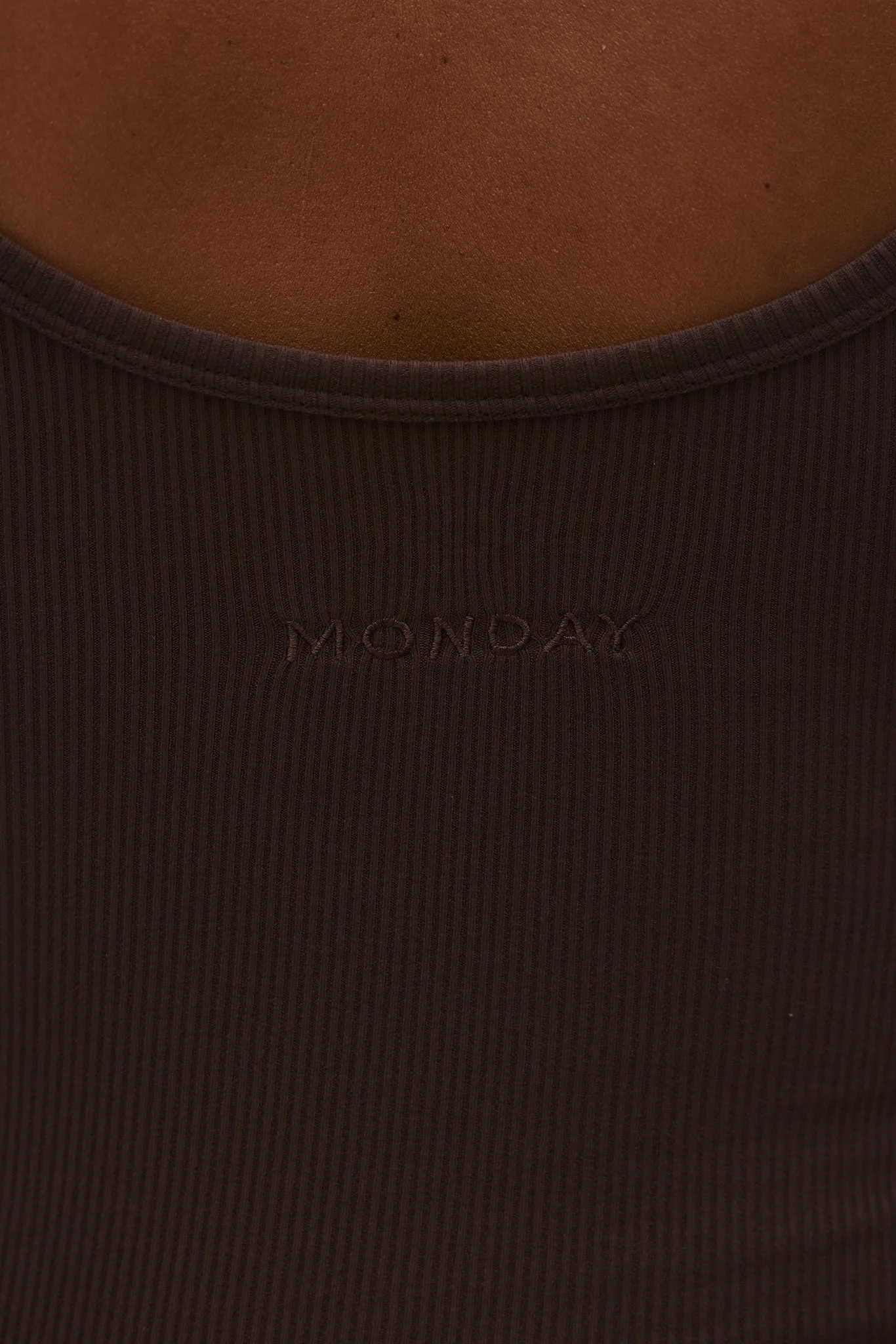 Devin Tank - Espresso Rib sold by Monday Swimwear product image thumbnail 3