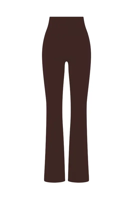 Melrose Flared Legging - Espresso sold by Monday Swimwear