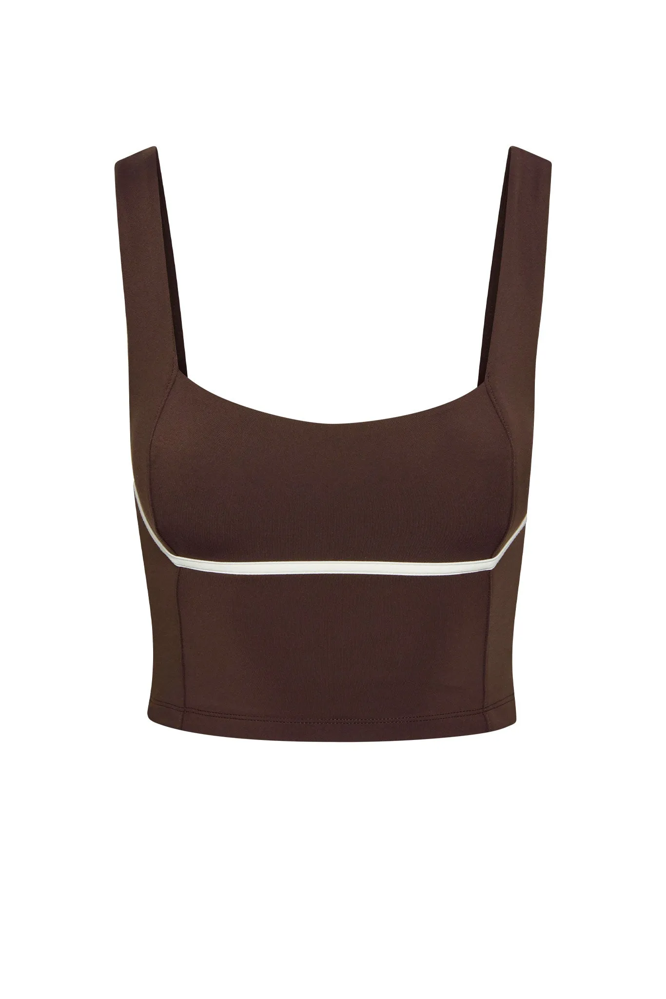 Zion Tank - Espresso/Ivory sold by Monday Swimwear