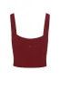 Zion Tank - Burgundy/Ivory sold by Monday Swimwear