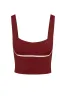 Zion Tank - Burgundy/Ivory sold by Monday Swimwear